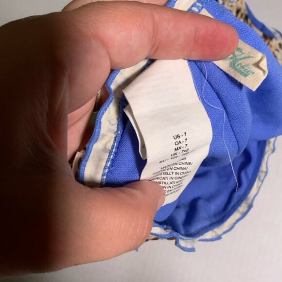 Hobie Girl's Sz 7 2Pc Cheetah Animal Print Ruffle Edges Hipster Swimwear (I) - Picture 7 of 8